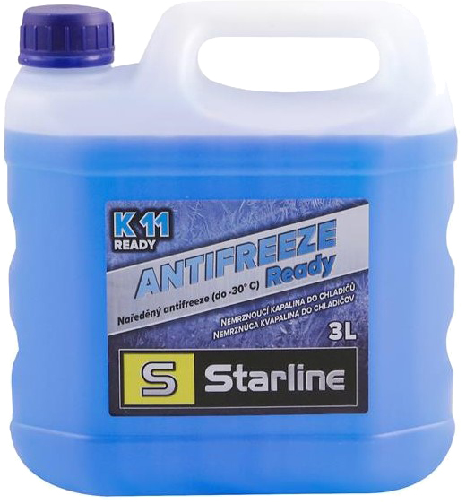 Охолоджувальна рідина STARLINE G11, готова, синій, -30°С, 3 л (NA K11READY-3)